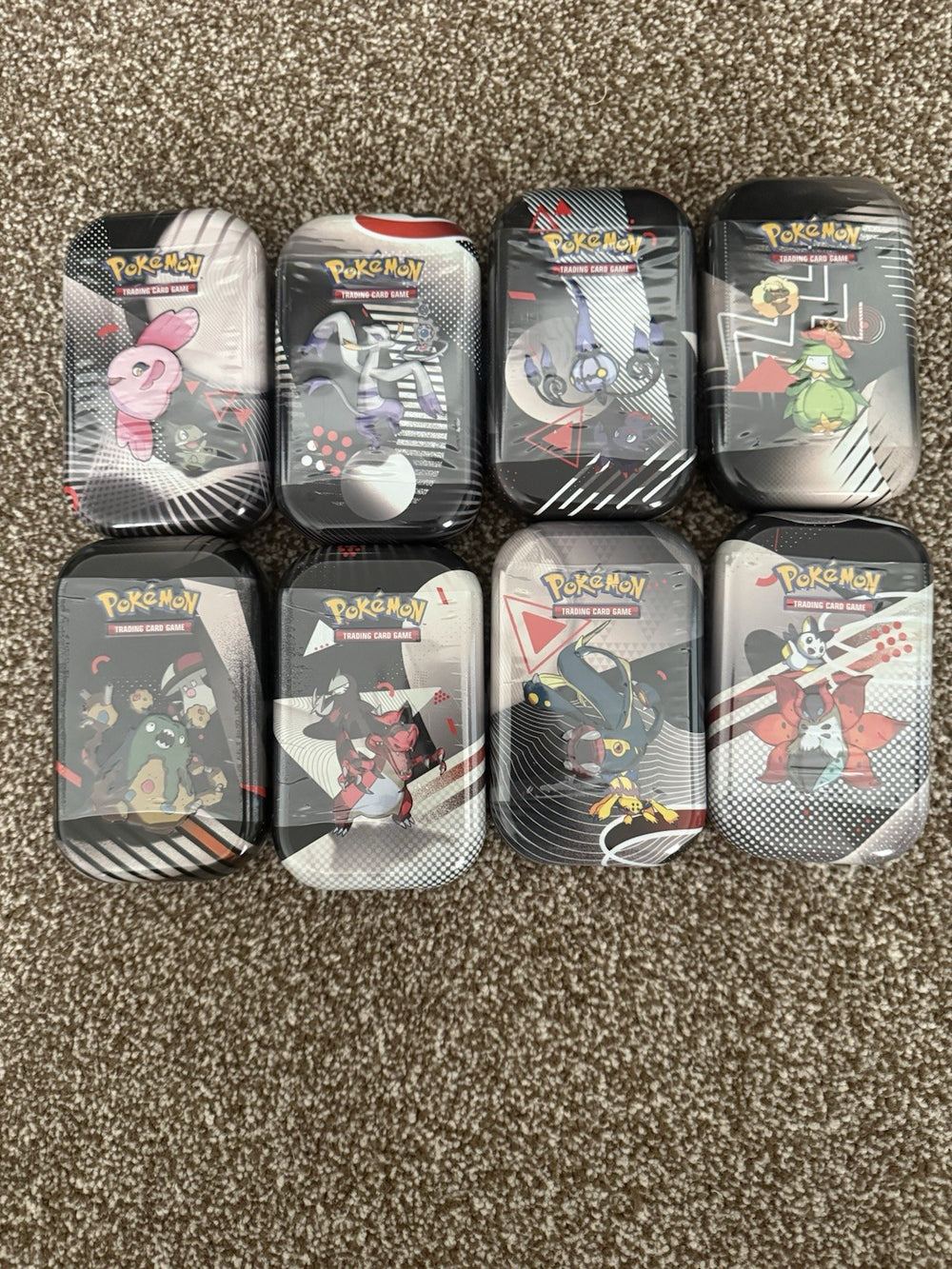 Pokemon TCG Black Bolt Unova Mini Tin X 8 (Complete Set) | Quick Ship ✅