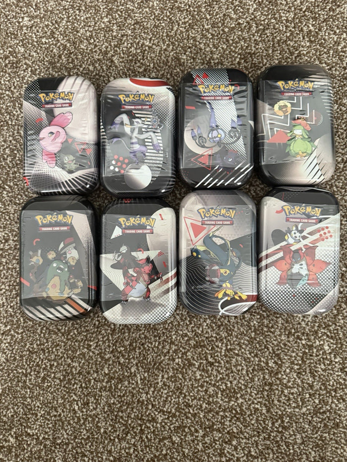 Pokemon TCG Black Bolt Unova Mini Tin X 8 (Complete Set) | Quick Ship ✅